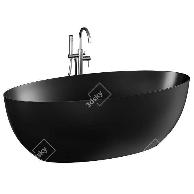 FLOAT Freestanding Tub Urban Gray 3D model image 1