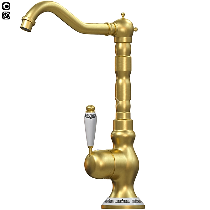 Vintage Faucet 3D Model Kit 3D model image 1