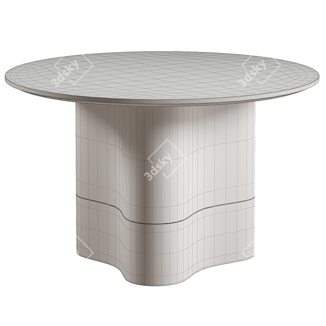 Modern Adera Dining Table 3D model image 2