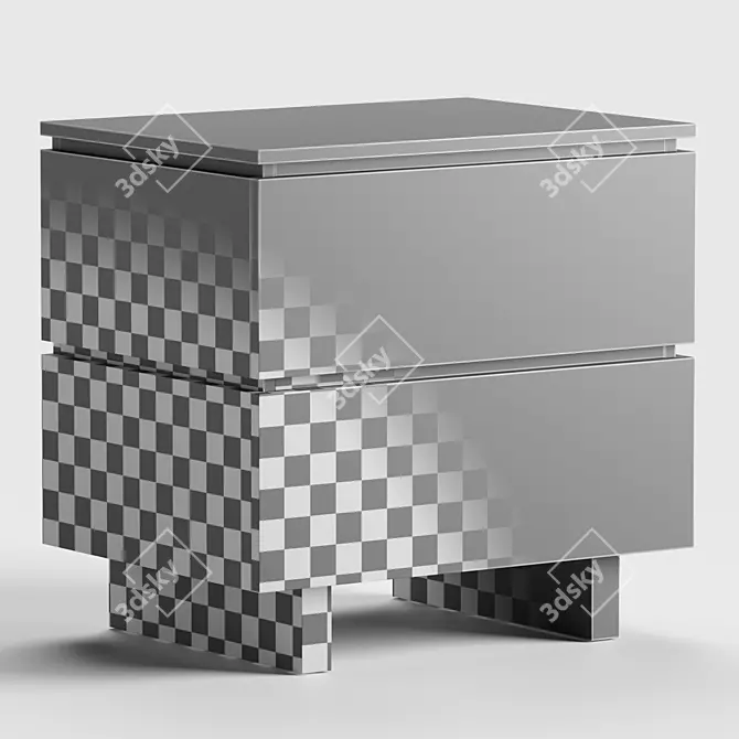 ERMA Bedside Table: Minimalist Elegance 3D model image 3