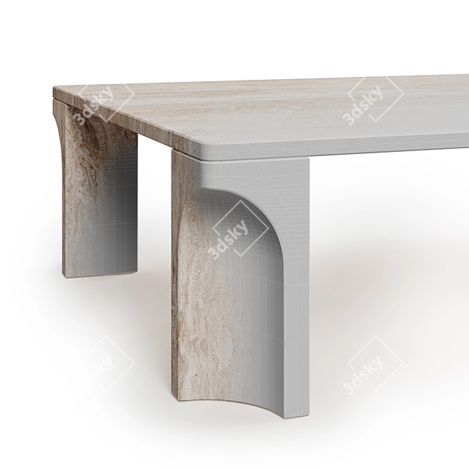 Contemporary Stone Coffee Tables 3D model image 2