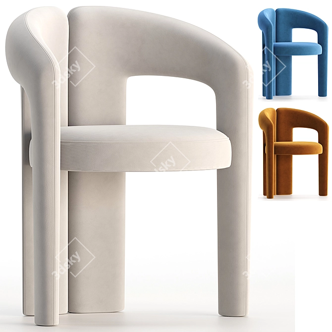 Mod Dudet Chair by Cassina 3D model image 1