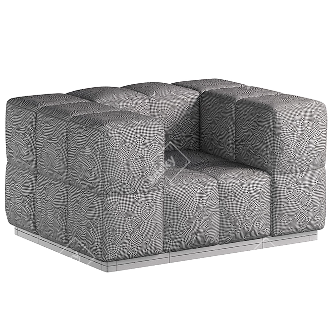 Elegant MAYOR Armchair in Fabric 3D model image 2