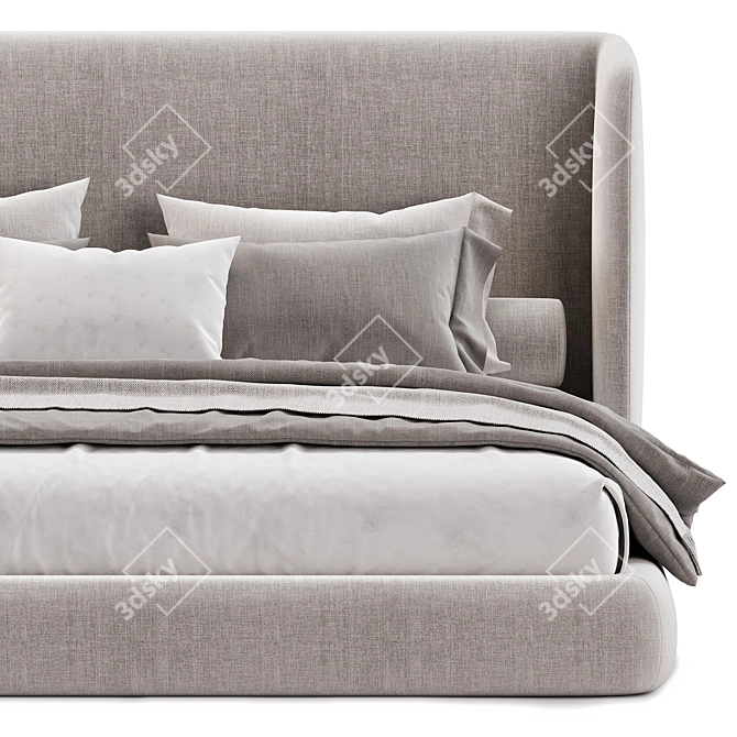 Modern Italian Virgin Bed Collection 3D model image 3