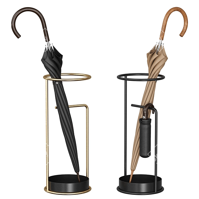 Minimalist Umbrella Stand - Calligaris 3D model image 1