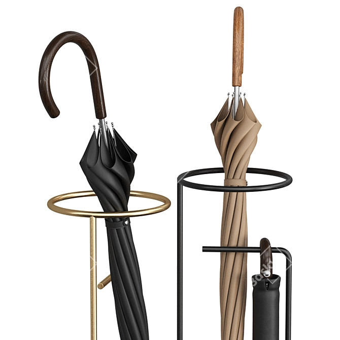 Minimalist Umbrella Stand - Calligaris 3D model image 4