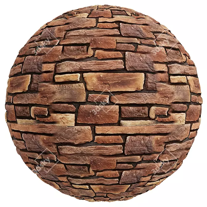 Multi-Texture Flexible Stone Collection 3D model image 5