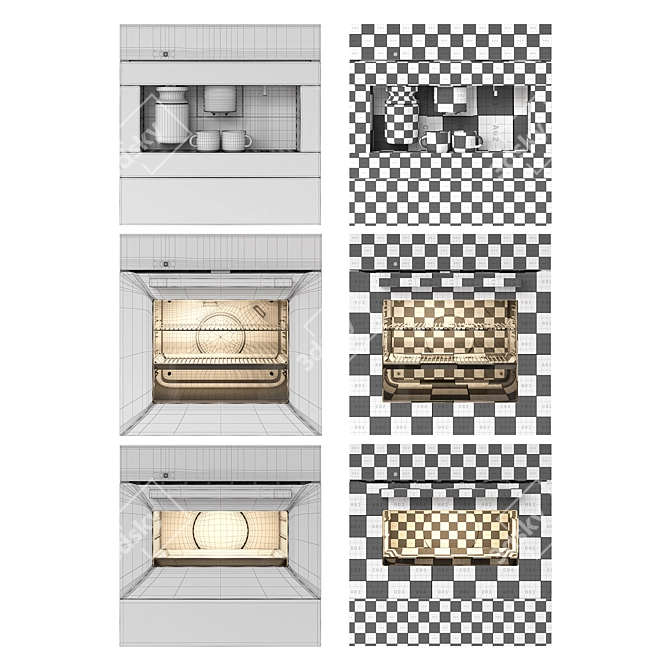 Miele 01 Appliances | UV Mapped 3D model image 12