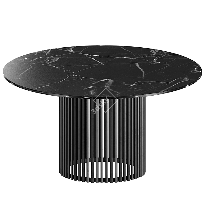 Modern Round Dining Table "Aplos 3D model image 1