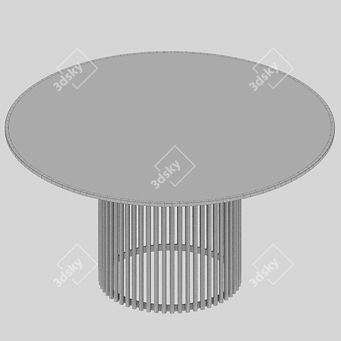 Modern Round Dining Table "Aplos 3D model image 3