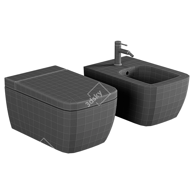 VitrA Metropole Rim-Ex Toilet 3D model image 2