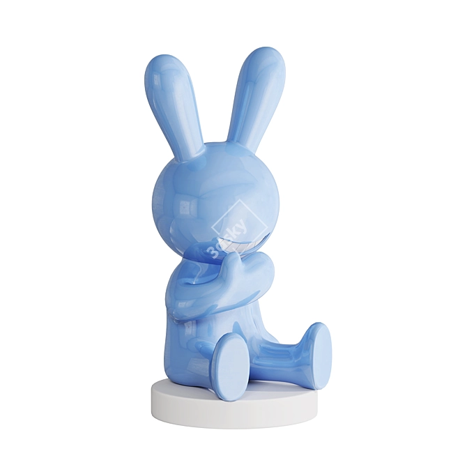 Whimsical Bunny Decor Accents 3D model image 5