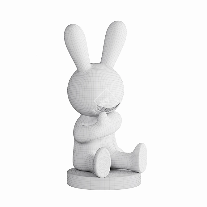 Whimsical Bunny Decor Accents 3D model image 6