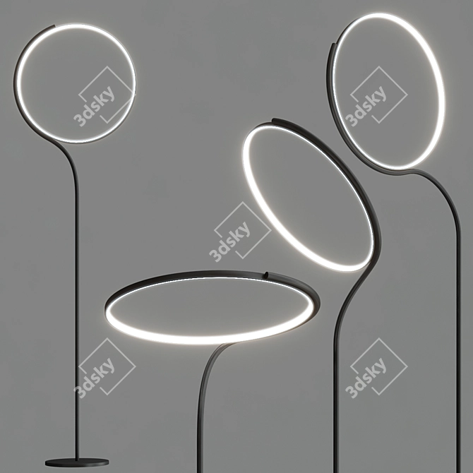 Poise Floor Lamp: Modern Elegance 3D model image 2