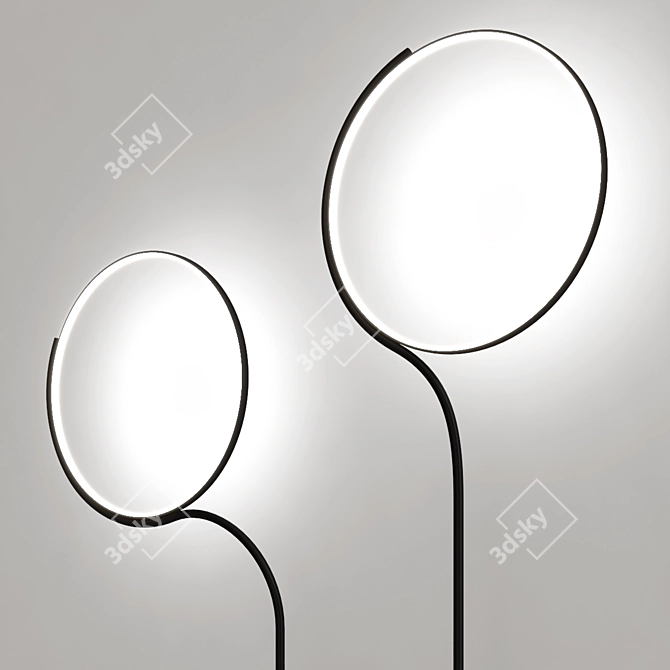 Poise Floor Lamp: Modern Elegance 3D model image 5