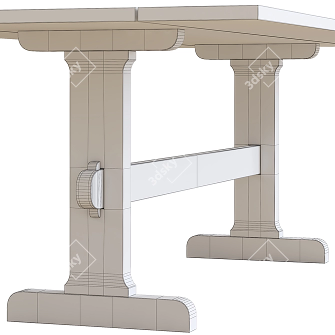 Versatile Transforming Woodbridge Console 3D model image 3