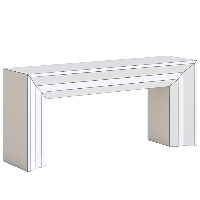 Modern Vail Console Table 3D model image 2