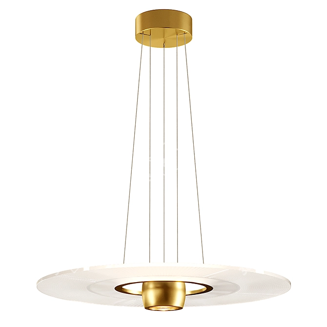 Modern Pendant Light 3D Model 3D model image 2