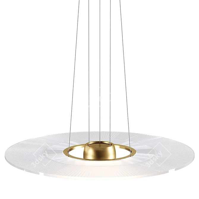 Modern Pendant Light 3D Model 3D model image 4