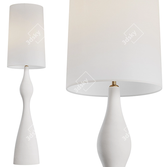 Elegant Constance Floor Lamp 3D model image 1