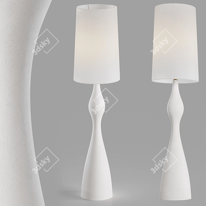 Elegant Constance Floor Lamp 3D model image 2