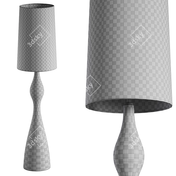 Elegant Constance Floor Lamp 3D model image 4