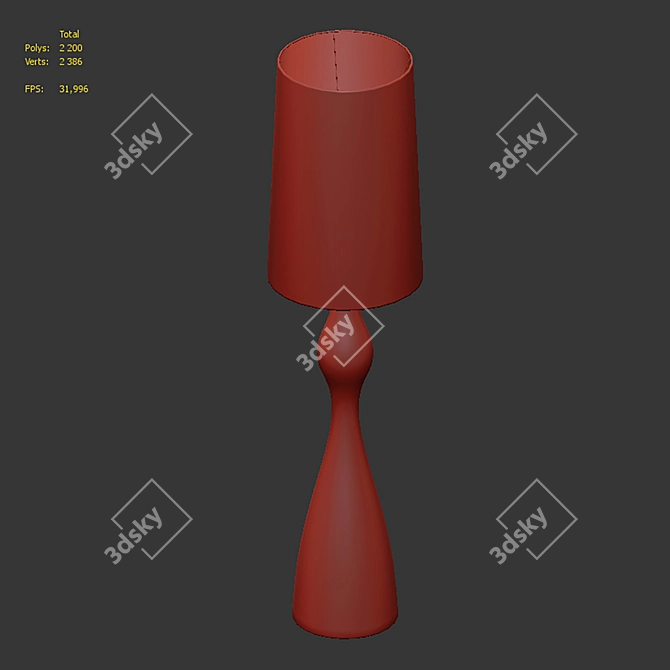 Elegant Constance Floor Lamp 3D model image 5