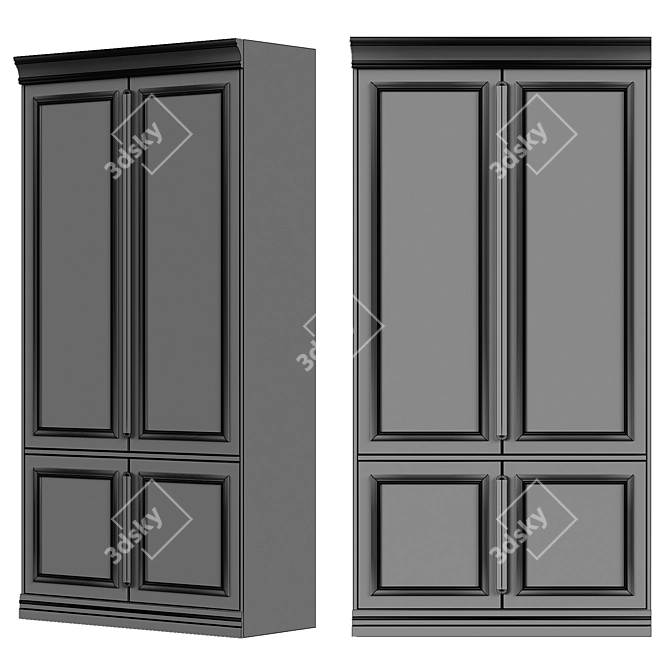 Classic Wardrobe BePureHome 3D model image 3