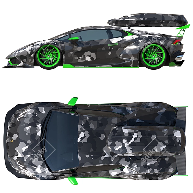  LB Works Huracan 3D Model 3D model image 3