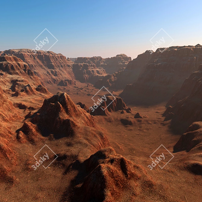 Canyon Land N5 3D Model 3D model image 2