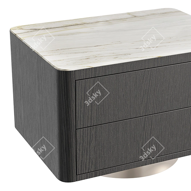 Contemporary Minotti Milton Nightstand 3D model image 3