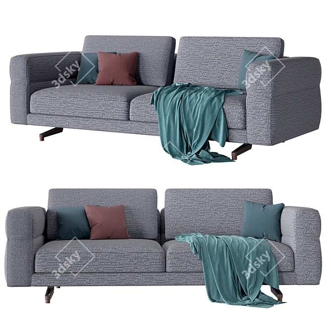 Modern Luxury Giorgetti SoHo Sofa 3D model image 1