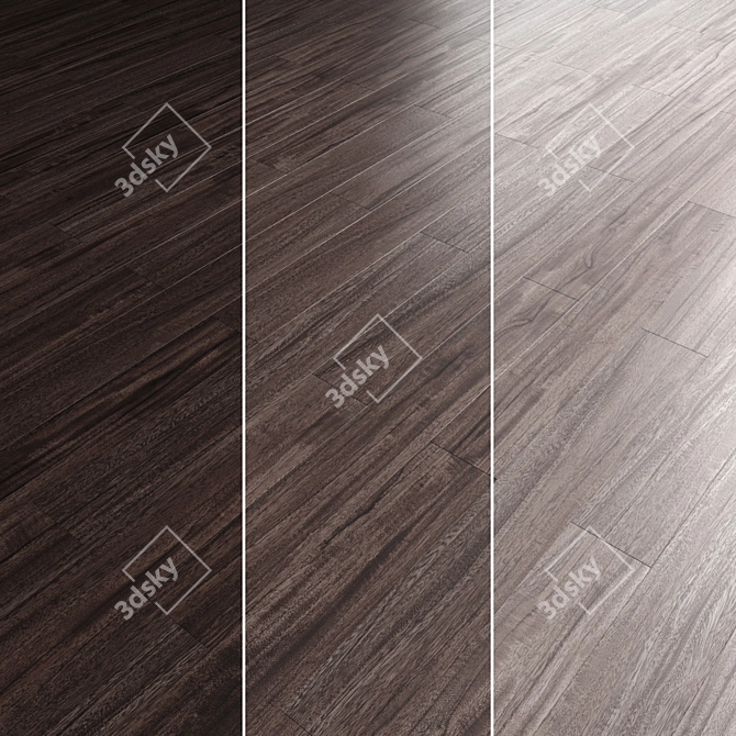 Versatile 12-Color Parquet Flooring 3D model image 4