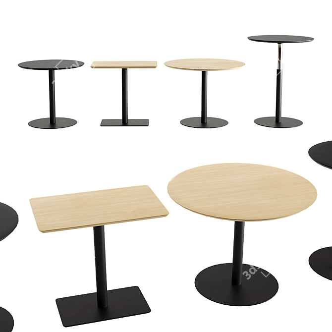 INCLASS NUME Collection | Restaurant Tables 3D model image 1