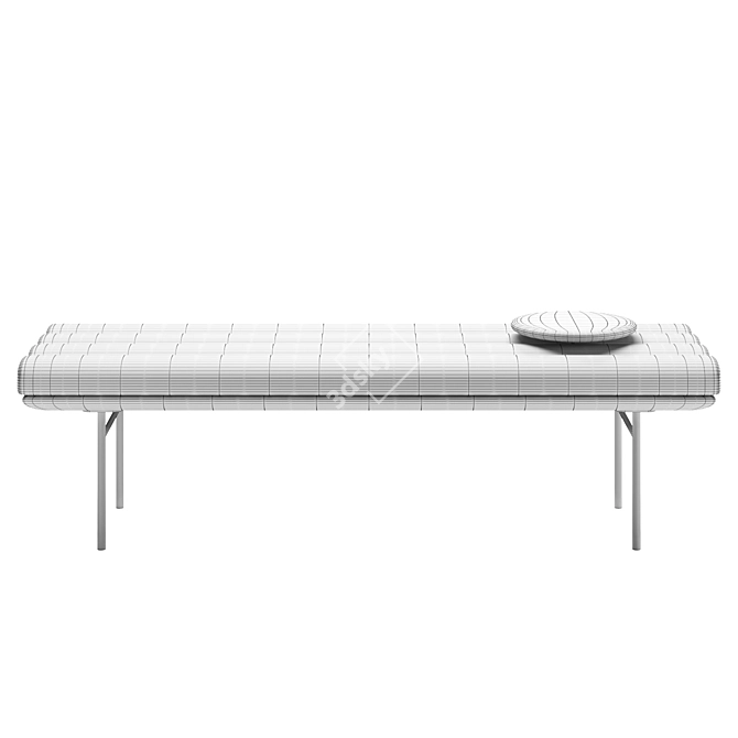 Saba Italia Pan Flute Bench 3D model image 3