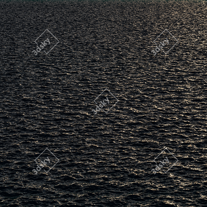 Adjustable Wave Ocean Texture 3D model image 5