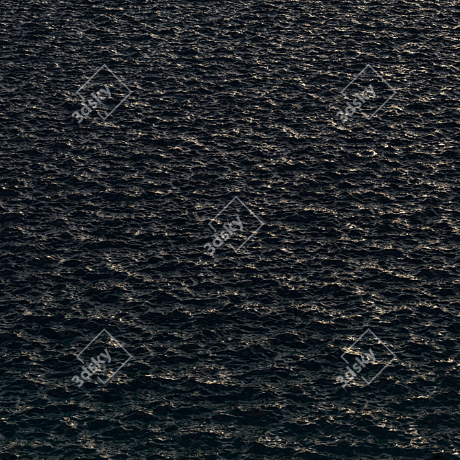 Adjustable Wave Ocean Texture 3D model image 6