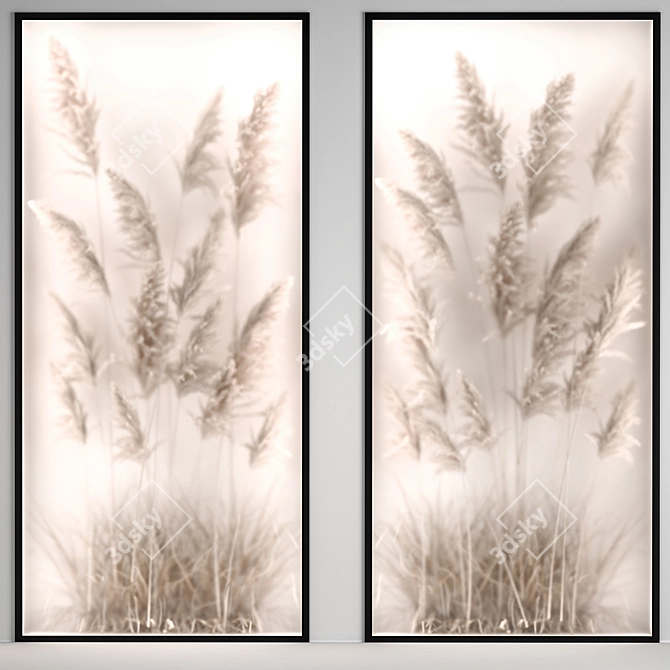 Eco Botanical Wall Decor 3D model image 4