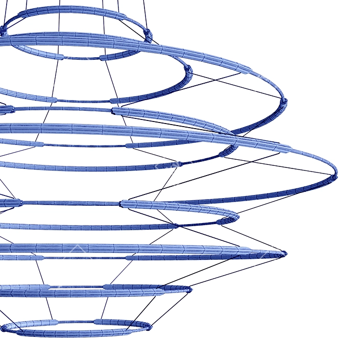 Modern LED Pendant Lamp Design 3D model image 4