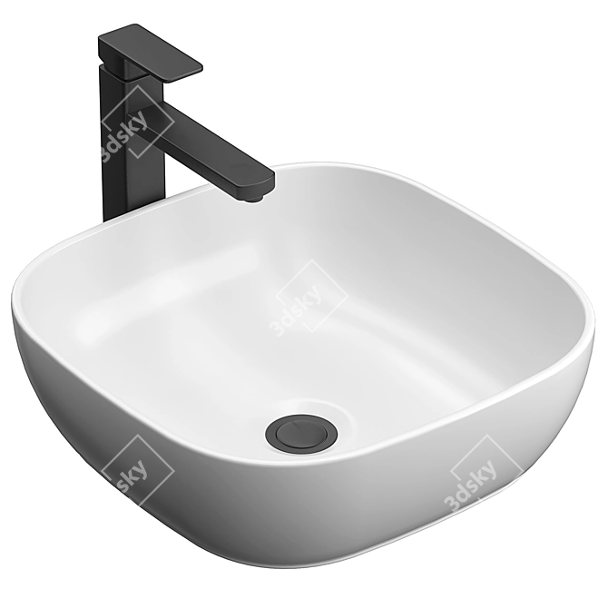 Grossman GR-3019 Washbasin 3D Model 3D model image 1