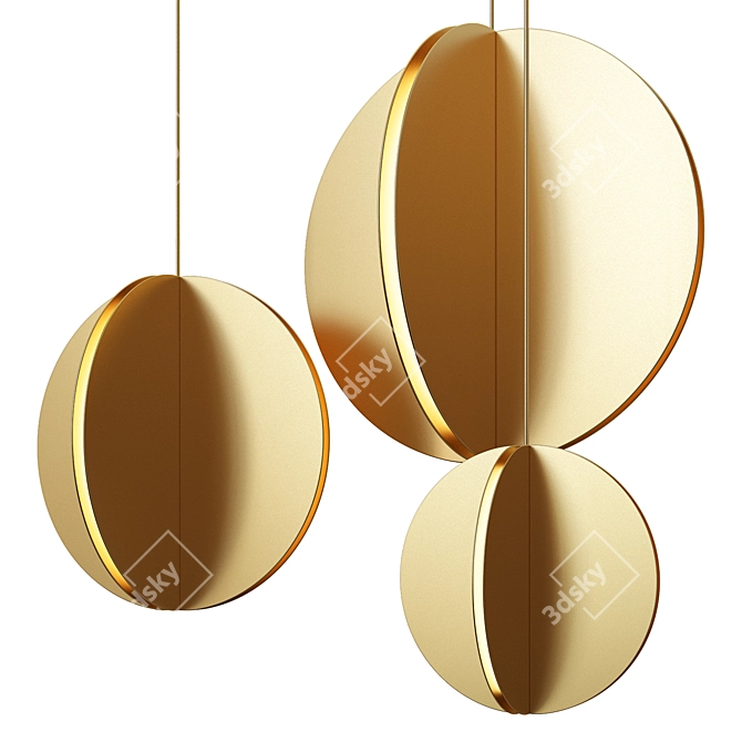 Modern Bau LED Pendant Light 3D model image 1