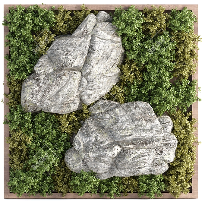 Vertical Rock Garden Vol 138 Model 3D model image 1