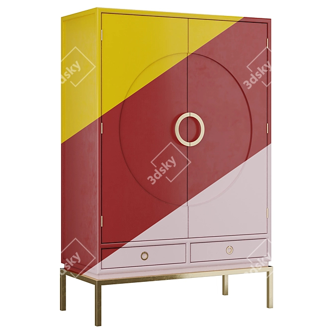 Disk By KARE Wardrobes | Trio 3D model image 2