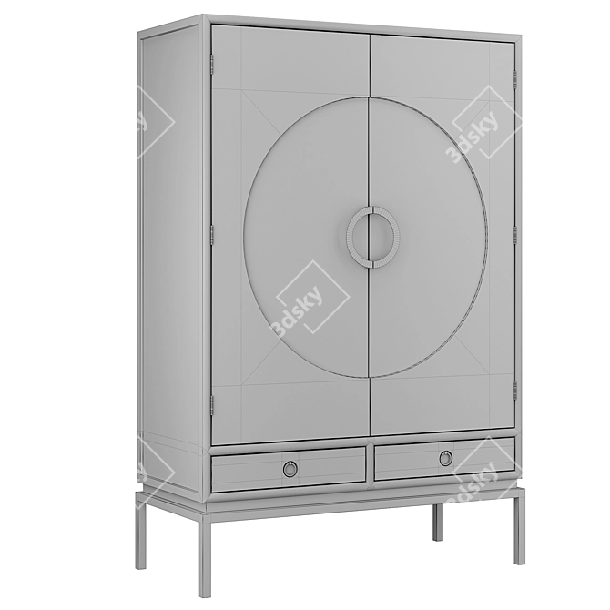 Disk By KARE Wardrobes | Trio 3D model image 5