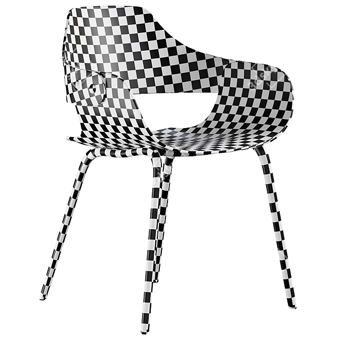 Modern Minimalist SHOWTIME NUDE Chair 3D model image 5