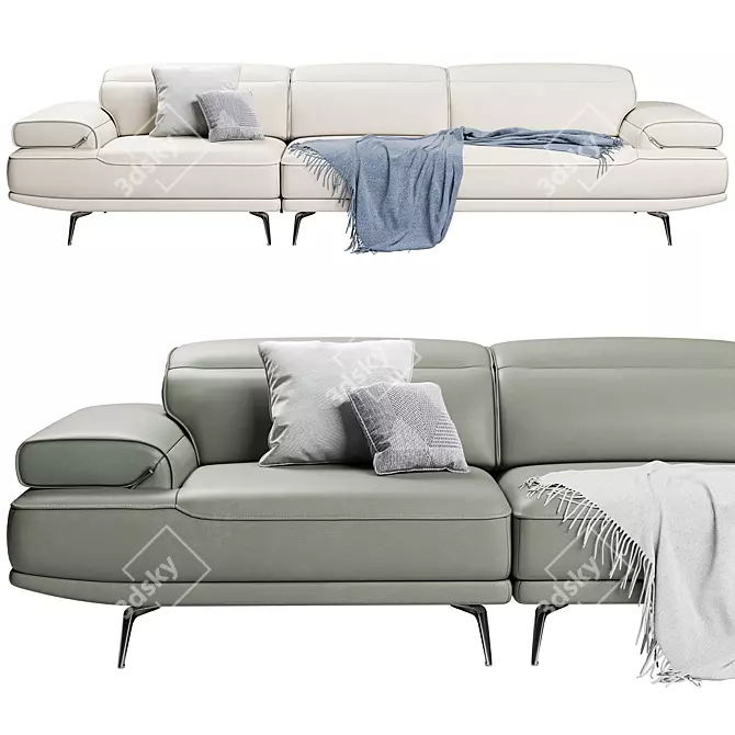 Luxury FENDA Viato Sofa 3D model image 2