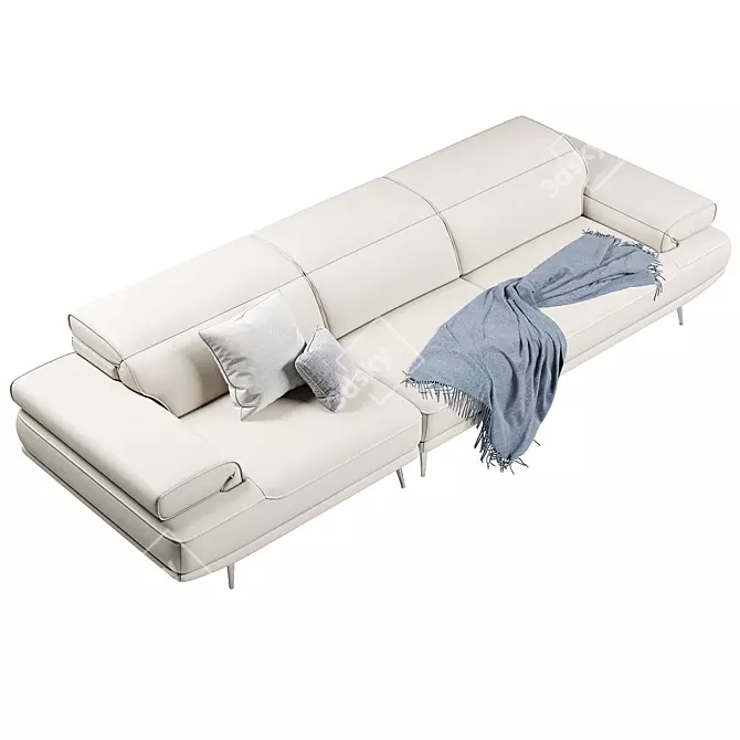 Luxury FENDA Viato Sofa 3D model image 4