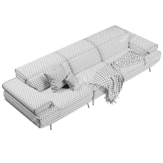 Luxury FENDA Viato Sofa 3D model image 5