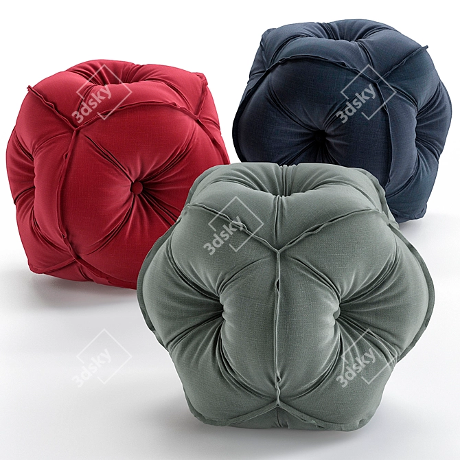 Rolf Benz 953 Fabric Stool 3D model image 1