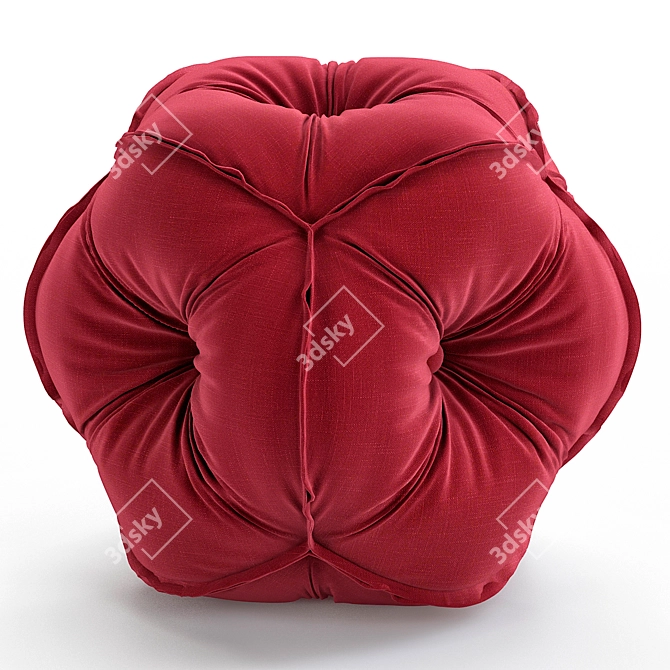 Rolf Benz 953 Fabric Stool 3D model image 4